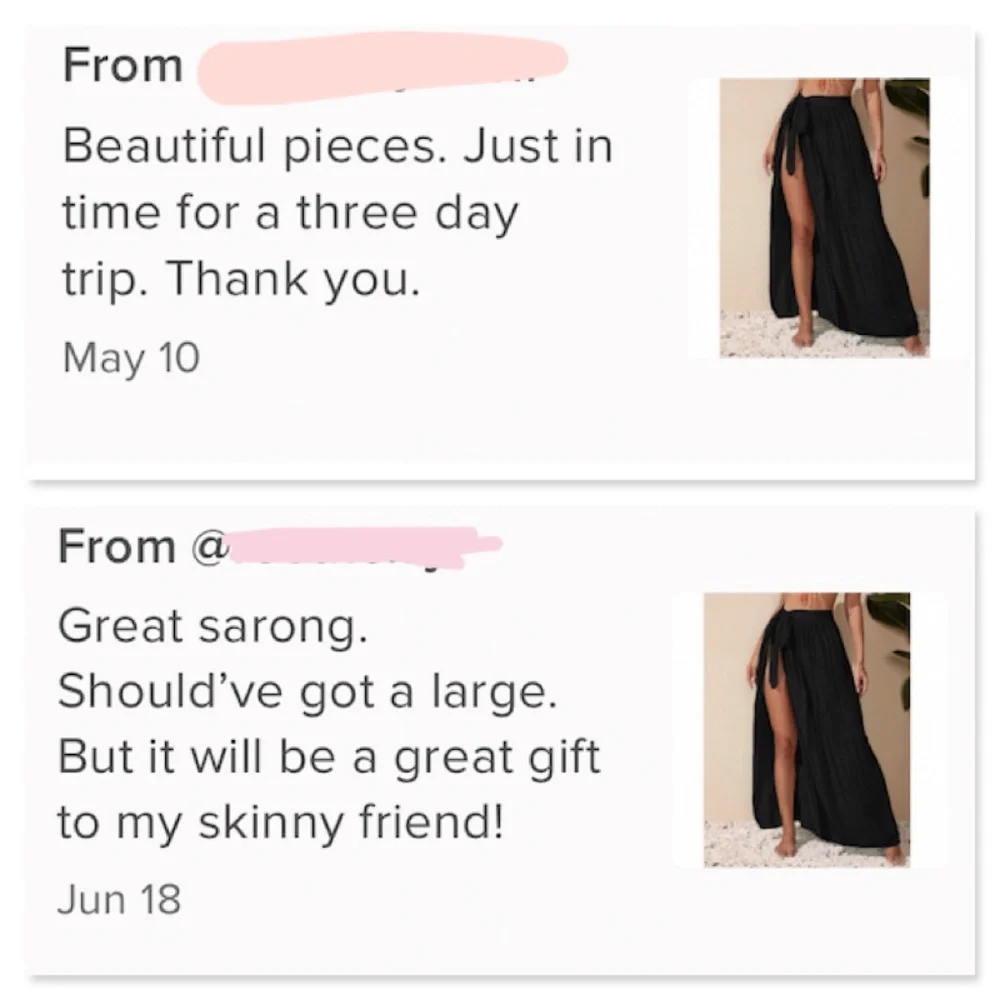 White Sarong Skirt Tie Side - Picture 12 of 15